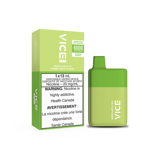 VICE BOX DISPOSABLE - GREEN APPLE ICE (FEDERAL)