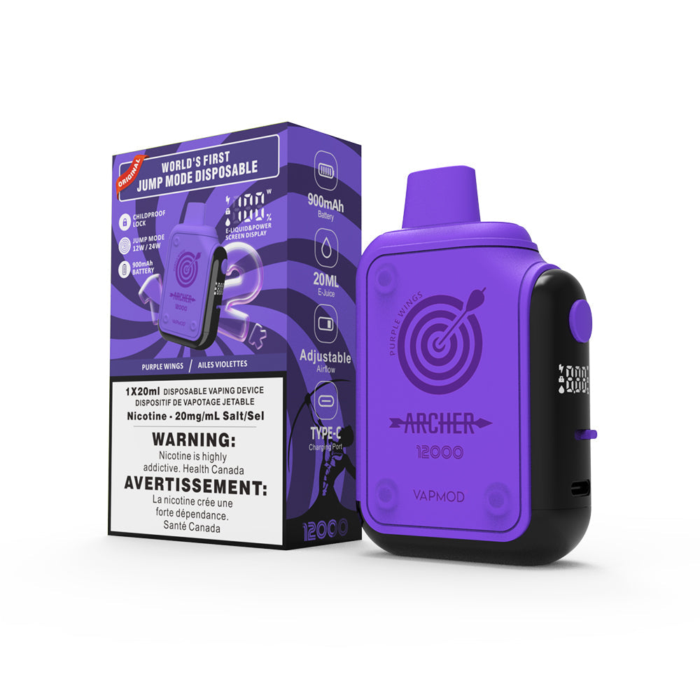 PURPLE WINGS - ARCHER 12K BY VAPMOD (20mL) (FEDERAL)