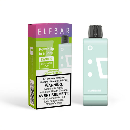 MIAMI MINT - ELFBAR EW9000 DISPOSABLE POD (EW9000 DEVICE REQUIRED) (FEDERAL)