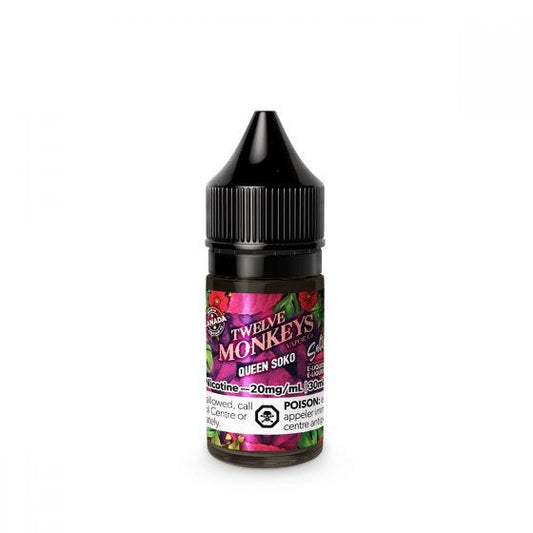 TWELVE MONKEYS SALTS - QUEEN SOKO (30mL) (ONTARIO)
