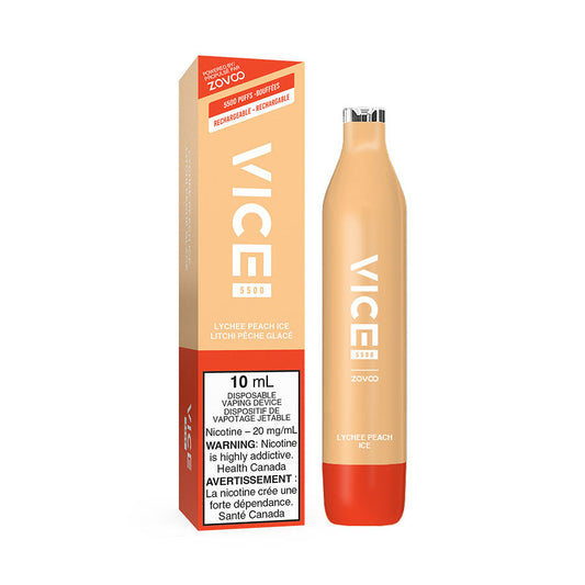 VICE 5500 DISPOSABLE - LYCHEE PEACH ICE (ONTARIO)