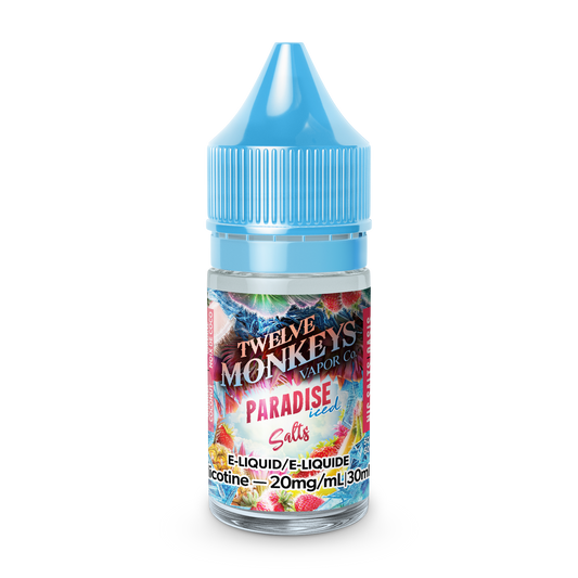 TWELVE MONKEYS ICE AGE SALTS - PARADISE ICED (30mL) (FEDERAL)
