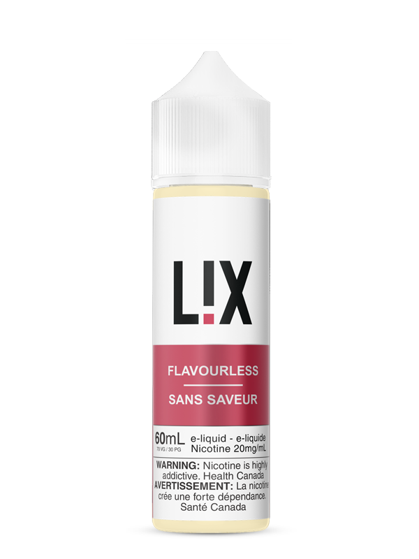 L!X - FLAVOURLESS/ FLAVORLESS (LIX) (60mL) (ONTARIO)