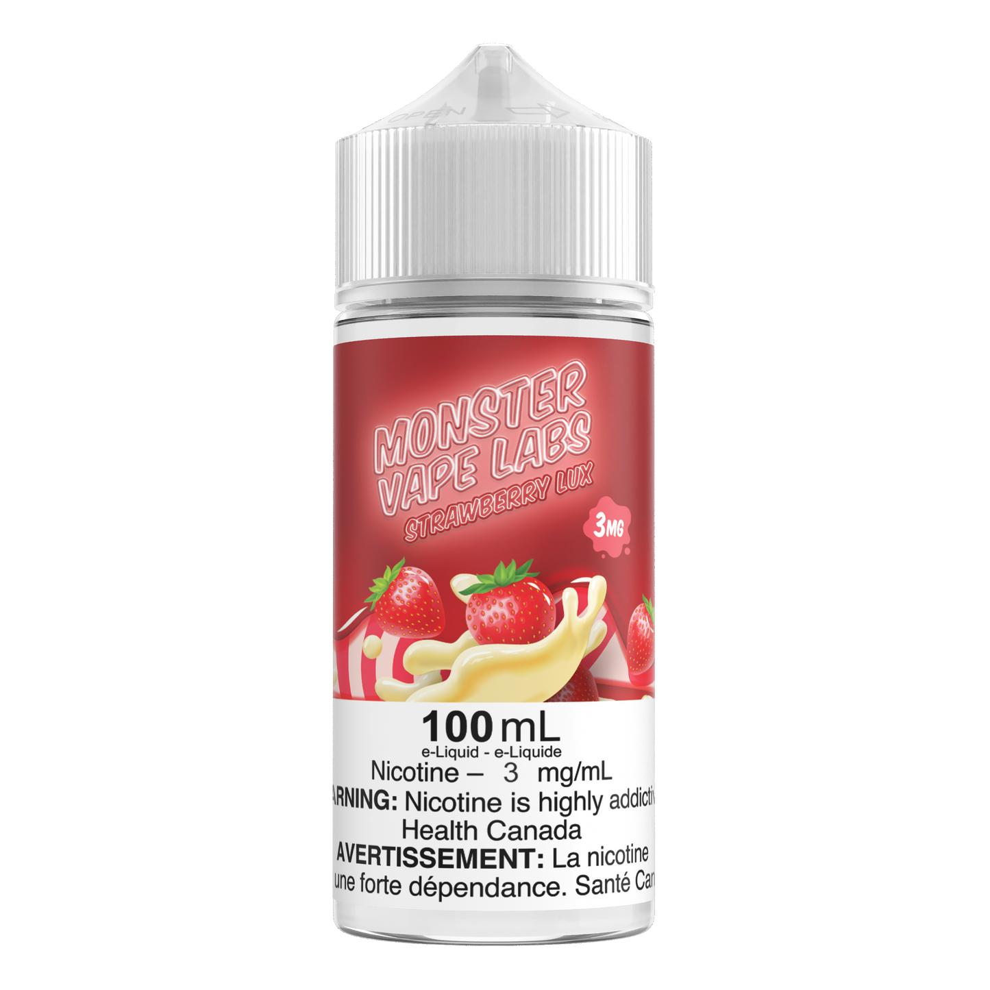 STRAWBERRY LUX - MONSTER VAPE LABS (100mL) (ONTARIO)