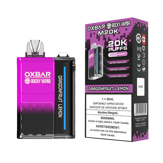 DRAGONFRUIT LEMON - OXBAR M20K BY ROCKY VAPOR (ONTARIO)