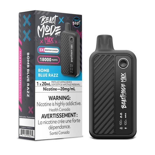 BOMB BLUE RAZZ - FLAVOUR BEAST BEAST MODE MAX (20mL) (ONTARIO)