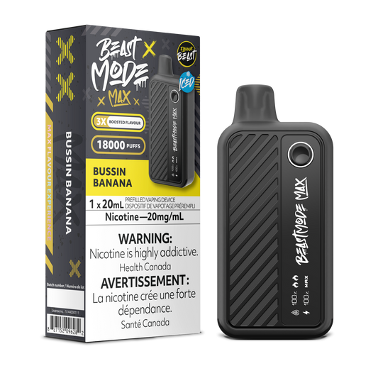 BUSSIN BANANA - FLAVOUR BEAST BEAST MODE MAX (20mL) (ONTARIO)