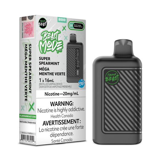 SUPER SPEARMINT ICED - FLAVOUR BEAST BEAST MODE 8K (ONTARIO)