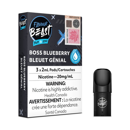 BOSS BLUEBERRY - FLAVOUR BEAST PODS (ONTARIO)