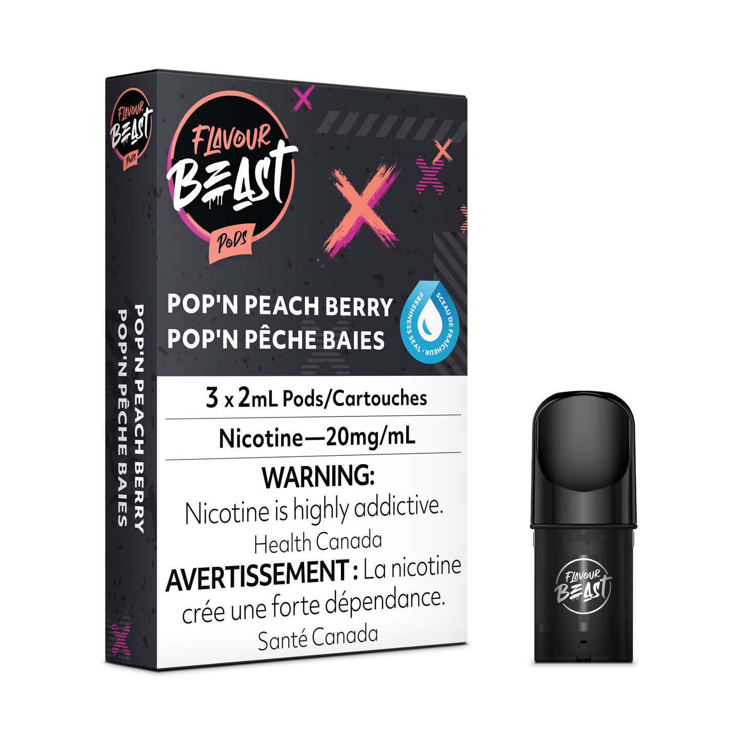 PACKIN' PEACH BERRY - FLAVOUR BEAST PODS (ONTARIO)