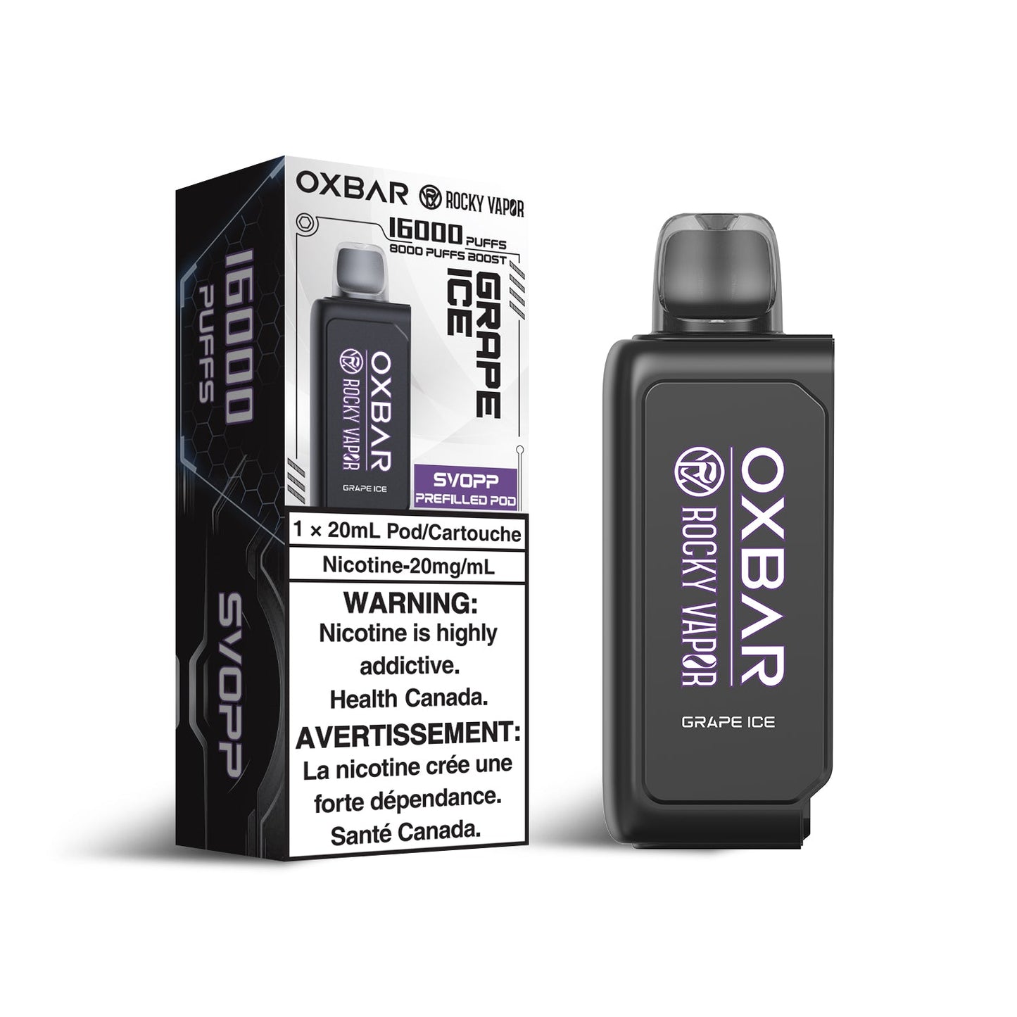 GRAPE ICE - OXBAR SVOPP POD SYSTEM (SVOPP DEVICE REQUIRED) (ONTARIO)