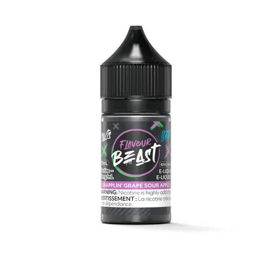 GRAPPLIN' GRAPE SOUR APPLE ICED - FLAVOUR BEAST E LIQUID (30mL) (ONTARIO)