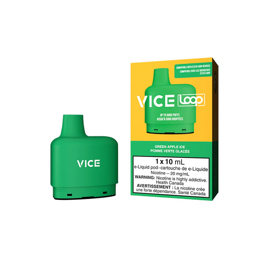 VICE LOOP POD - GREEN APPLE ICE (STLH LOOP DEVICE REQUIRED) (FEDERAL)