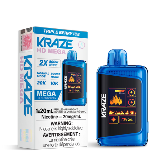TRIPLE BERRY ICE - KRAZE HD MEGA (FEDERAL)