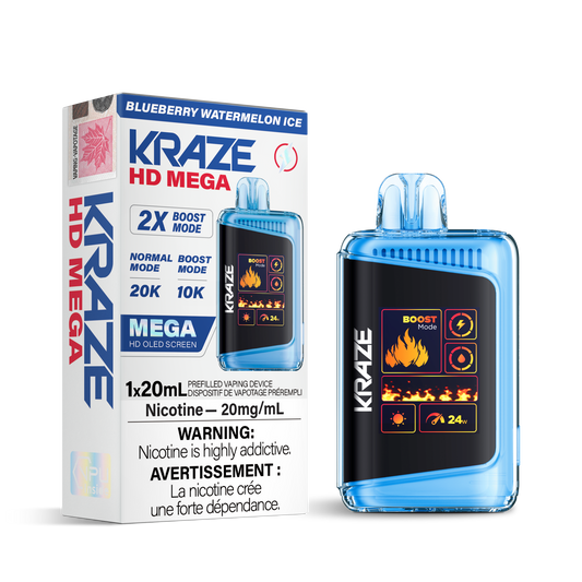 BLUEBERRY WATERMELON ICE - KRAZE HD MEGA (ONTARIO)
