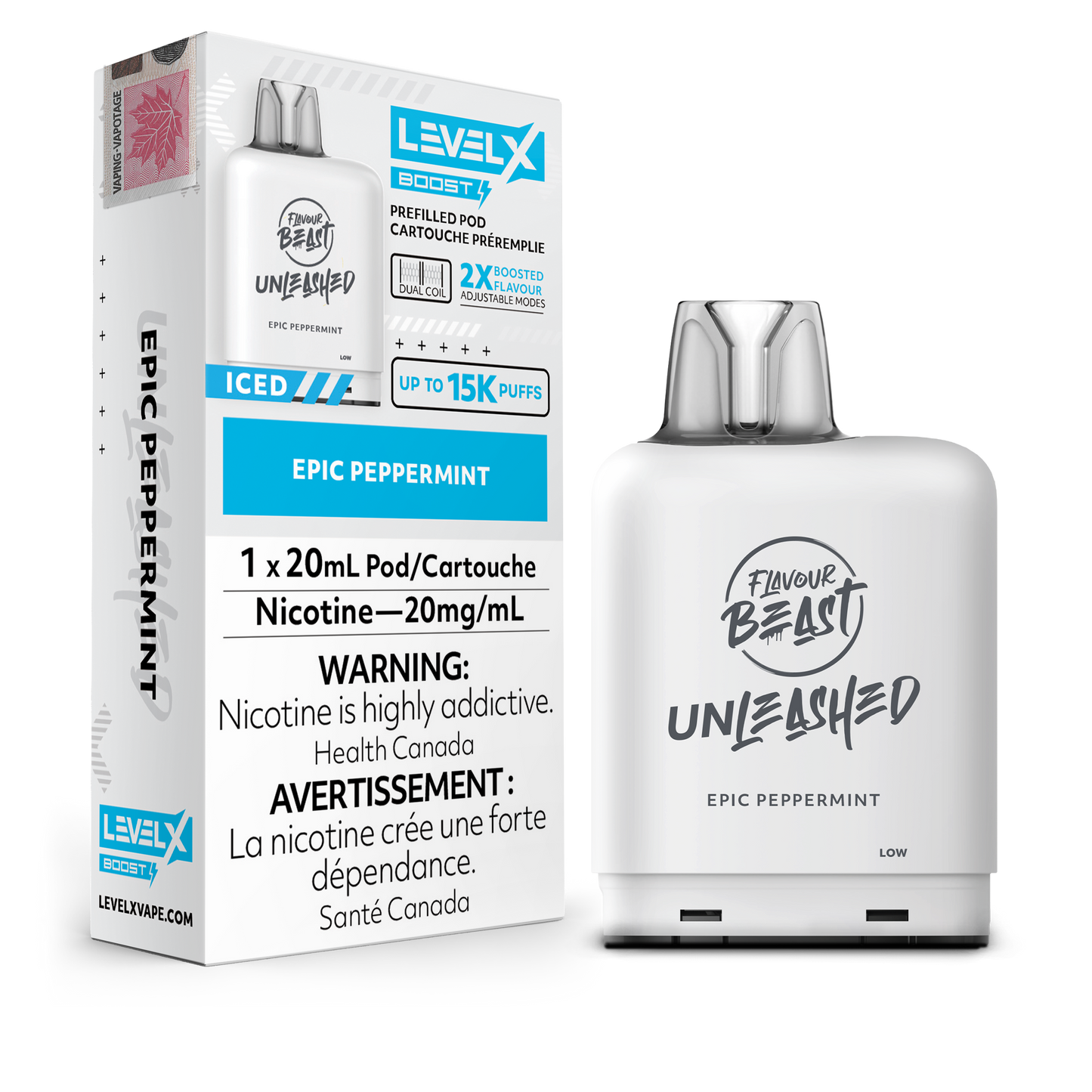 EPIC PEPPERMINT - LEVEL X FB UNLEASHED BOOST (20mL) (ONTARIO)