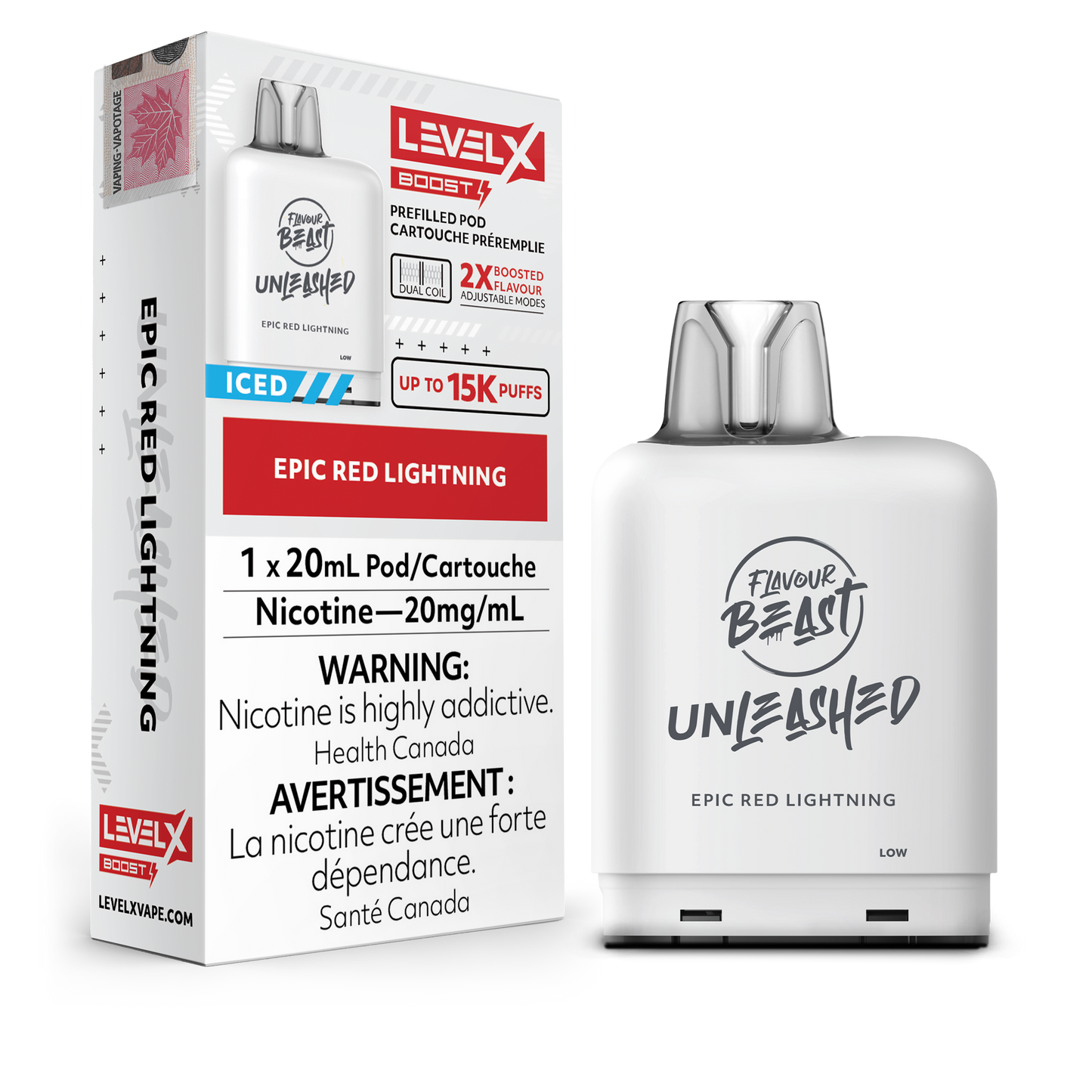 EPIC RED LIGHTNING - LEVEL X FB UNLEASHED BOOST (20mL) (ONTARIO)