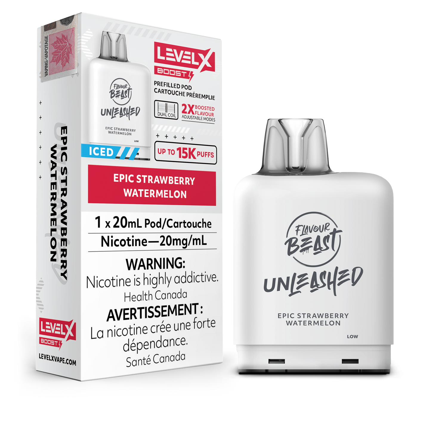 EPIC STRAWBERRY WATERMELON - LEVEL X FB UNLEASHED BOOST (20mL) (ONTARIO)
