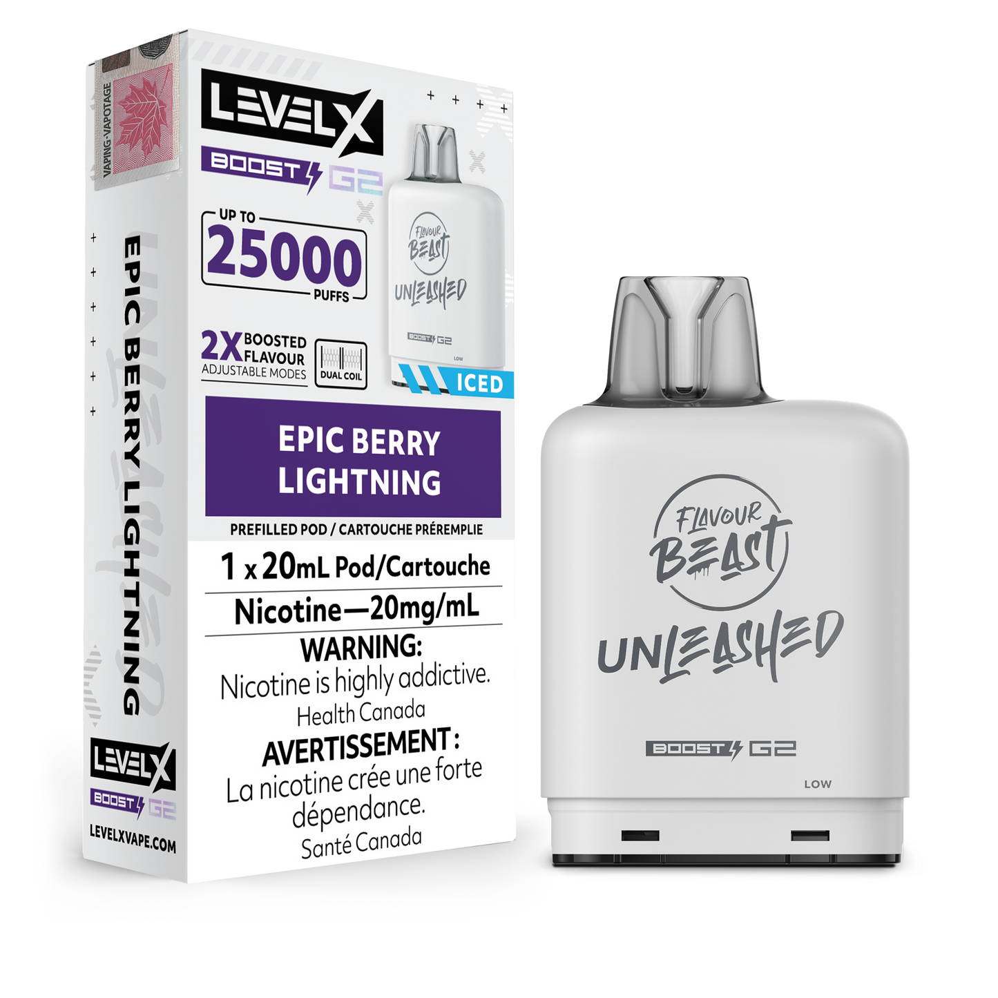 EPIC BERRY LIGHTNING - LEVEL X FB UNLEASHED BOOST (20mL) (ONTARIO)