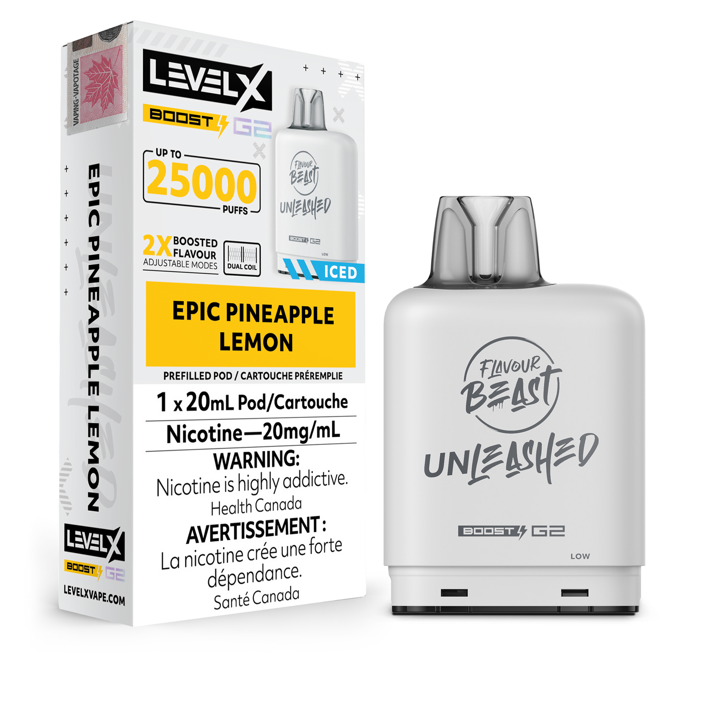 EPIC PINEAPPLE LEMON - LEVEL X FB UNLEASHED BOOST (20mL) (ONTARIO)