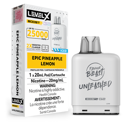 EPIC PINEAPPLE LEMON - LEVEL X FB UNLEASHED BOOST (20mL) (ONTARIO)