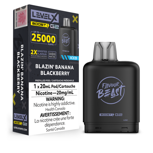 BLAZIN' BANANA BLACKBERRY - LEVEL X FB BOOST (20mL) (ONTARIO)