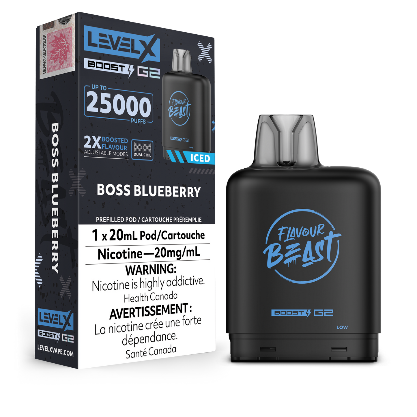 BOSS BLUEBERRY - LEVEL X FB BOOST (20mL) (ONTARIO)