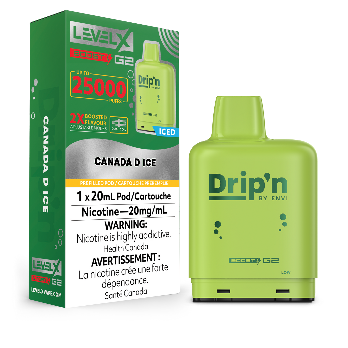 CANANA D - LEVEL X DRIP'N BOOST (20mL) (ONTARIO)