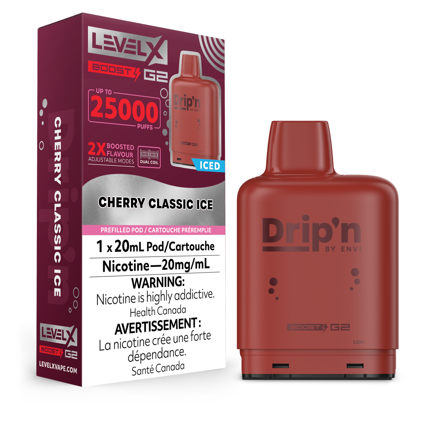 CHERRY CLASSIC - LEVEL X DRIP'N BOOST (20mL) (ONTARIO)