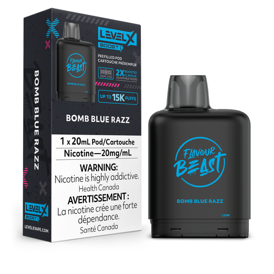 BOMB BLUE RAZZ - LEVEL X FB BOOST (20mL) (ONTARIO)