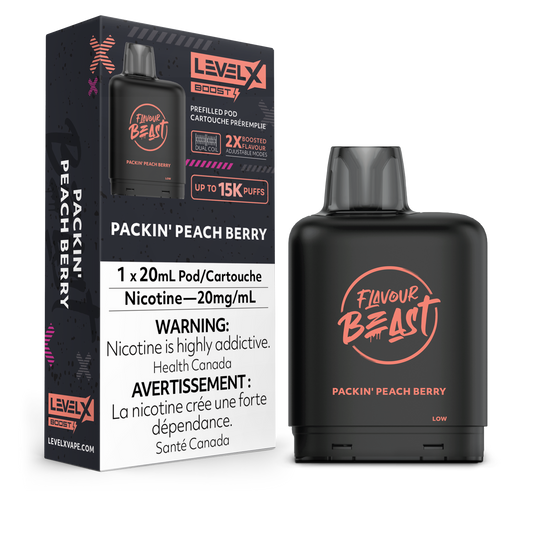 PACKIN' PEACH BERRY - LEVEL X FB BOOST (20mL) (FEDERAL)
