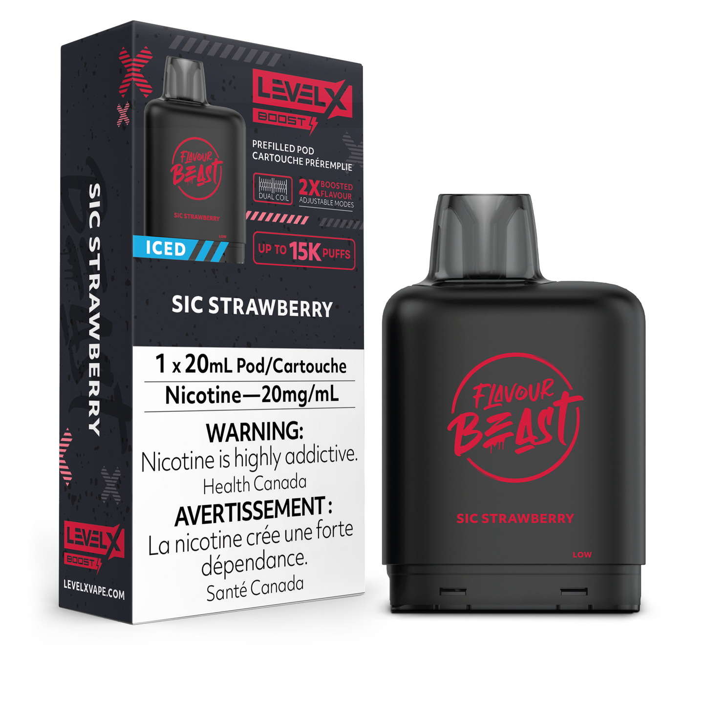 SIC STRAWBERRY - LEVEL X FB BOOST (20mL) (ONTARIO)