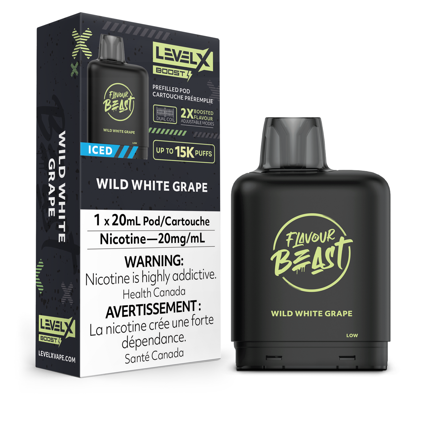 WILD WHITE GRAPE - LEVEL X FB BOOST (20mL) (ONTARIO)