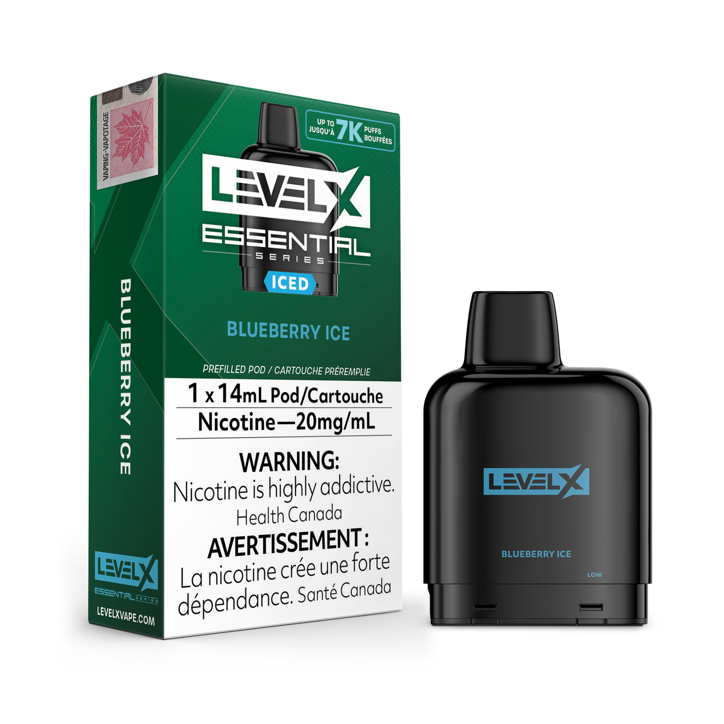 BLUEBERRY ICE - LEVEL X POD ESSENTIAL SERIES 14mL (ONTARIO)