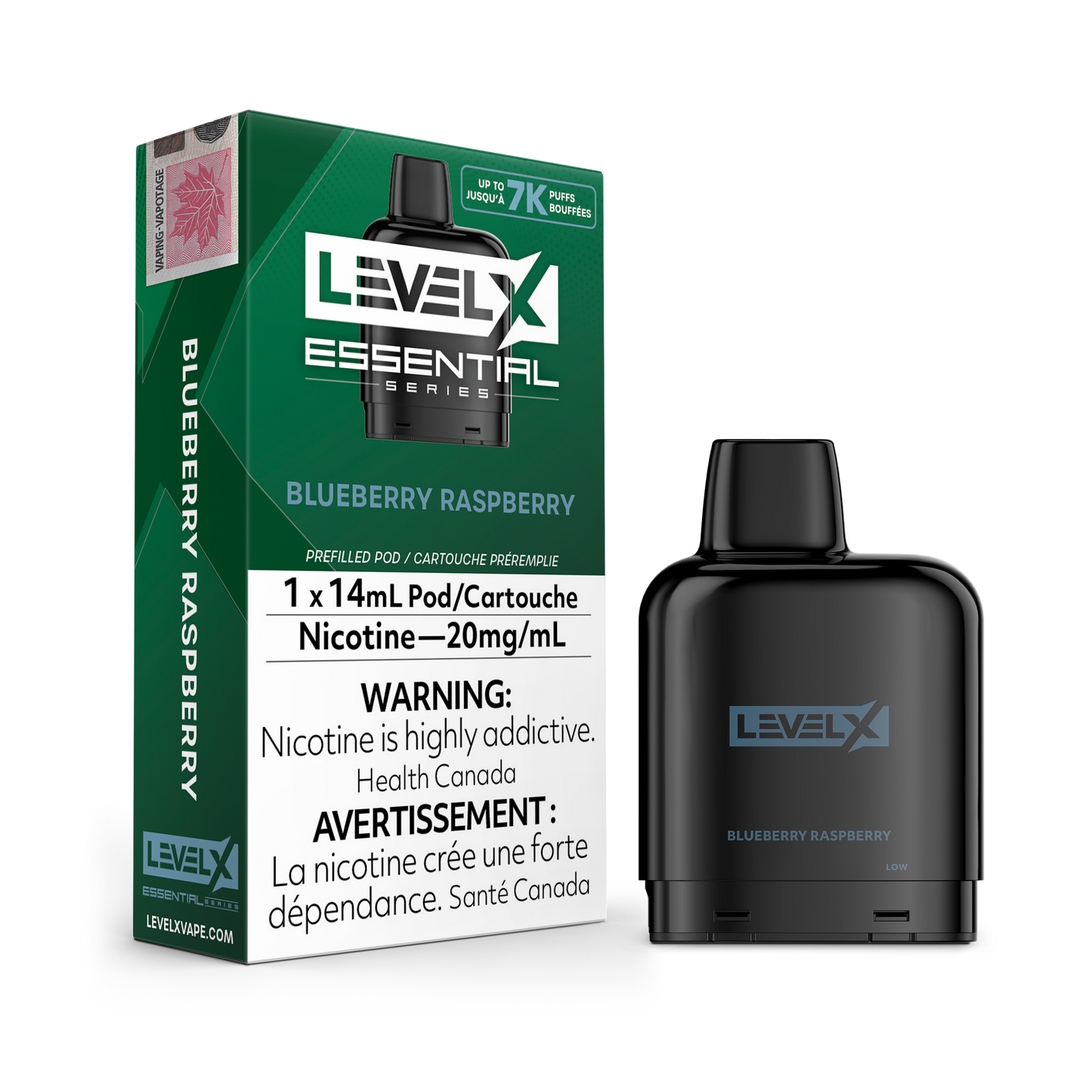 BLUEBERRY RASPBERRY - LEVEL X POD ESSENTIAL SERIES 14mL (ONTARIO)