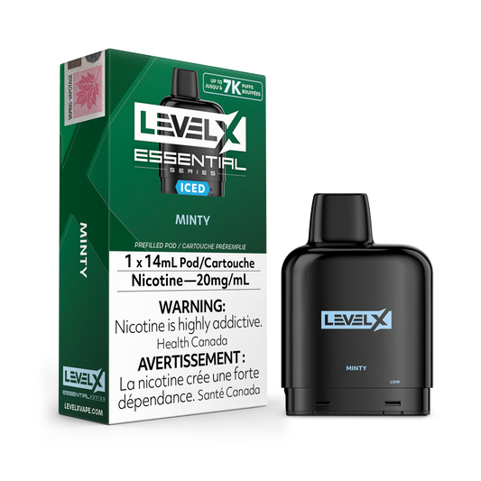 MINTY ICE - LEVEL X POD ESSENTIAL SERIES 14mL (FEDERAL)