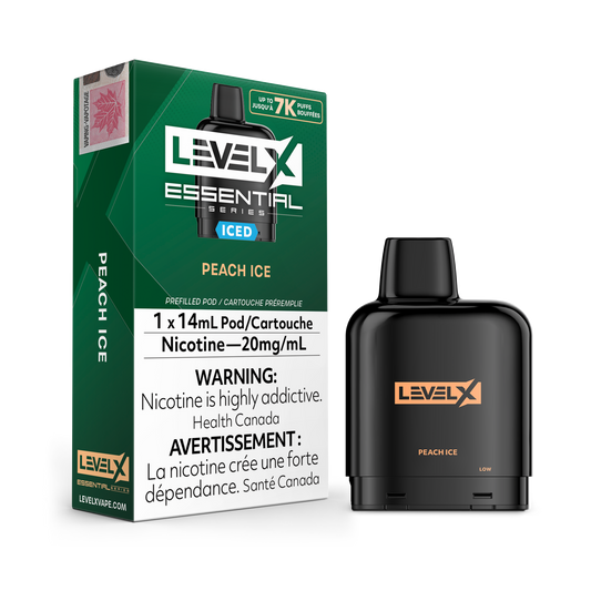 PEACH ICE - LEVEL X POD ESSENTIAL SERIES 14mL (FEDERAL)