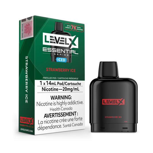 STRAWBERRY ICE - LEVEL X POD ESSENTIAL SERIES 14mL (FEDERAL)