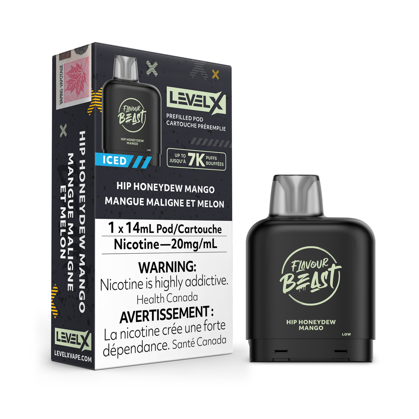 HIP HONEYDEW MANGO ICED - LEVEL X FLAVOUR BEAST (14mL) (ONTARIO)