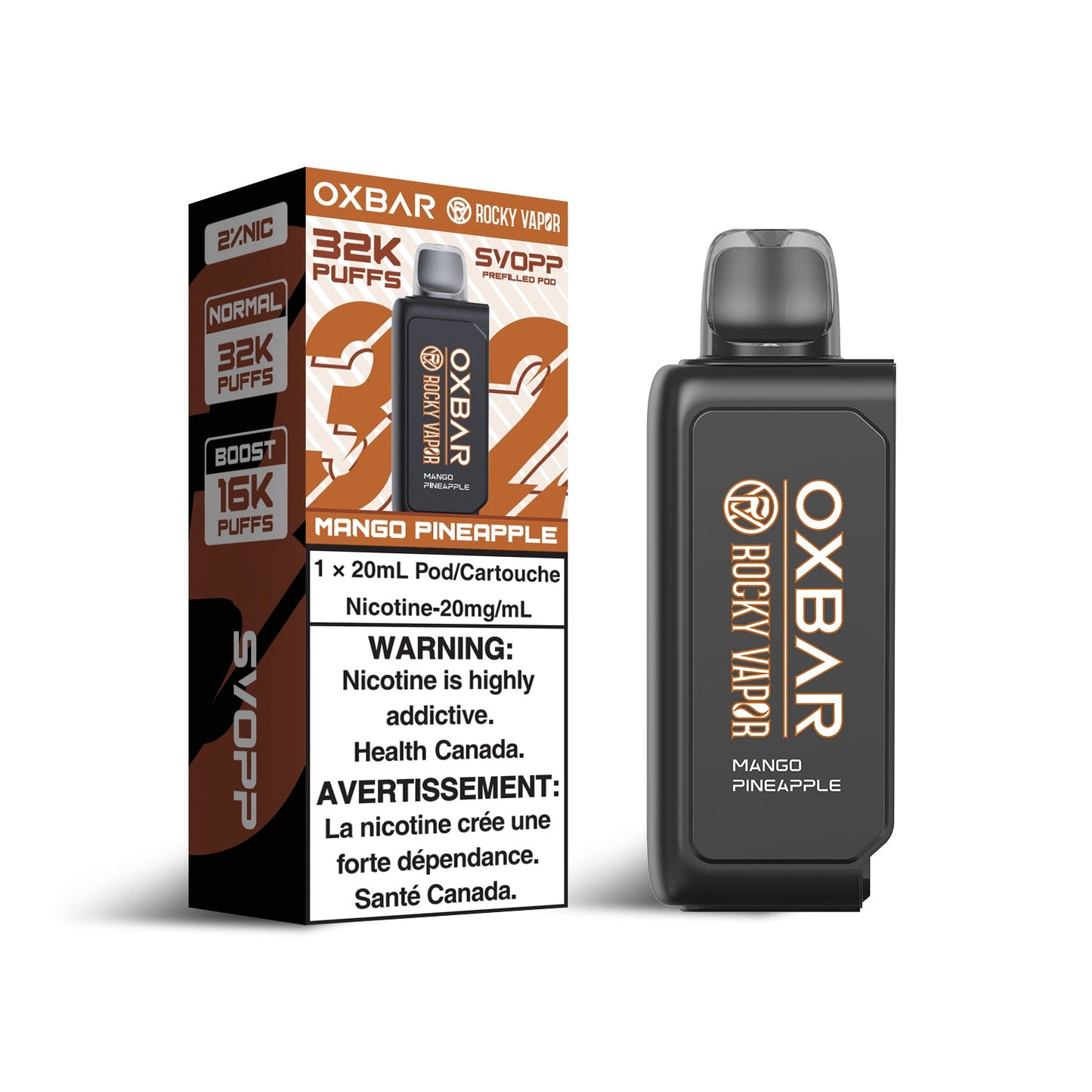 MANGO PINEAPPLE - OXBAR SVOPP 32K POD SYSTEM (SVOPP DEVICE REQUIRED) (ONTARIO)
