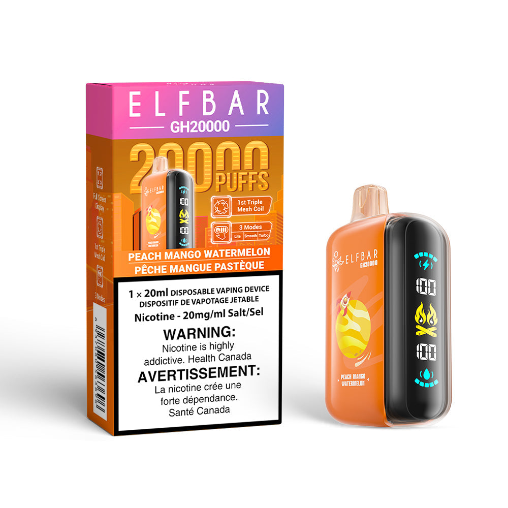 PEACH MANGO WATERMELON - ELFBAR GH20000 (20mL) (FEDERAL)