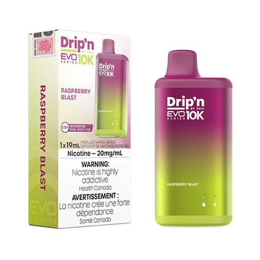 RASPBERRY BLAST - DRIP'N EVO 10K BY ENVI (FEDERAL)