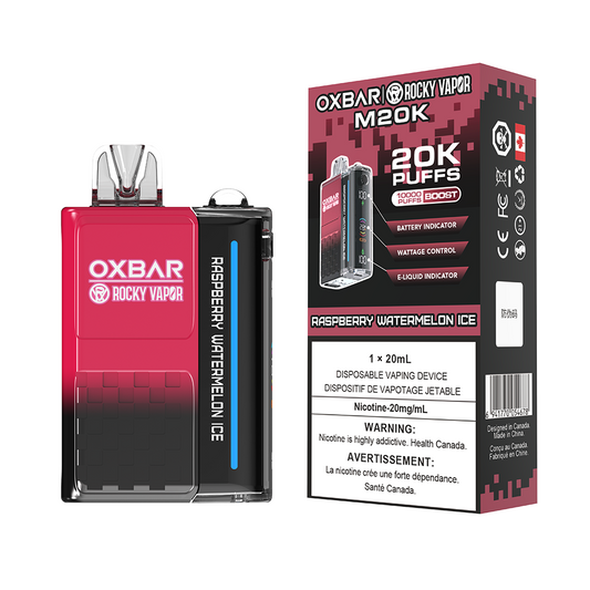 RASPBERRY WATERMELON ICE - OXBAR M20K BY ROCKY VAPOR (ONTARIO)