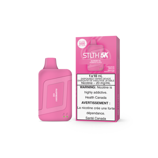 STLTH BOX 5K DISPOSABLE- RASPBERRY ICE (FEDERAL)