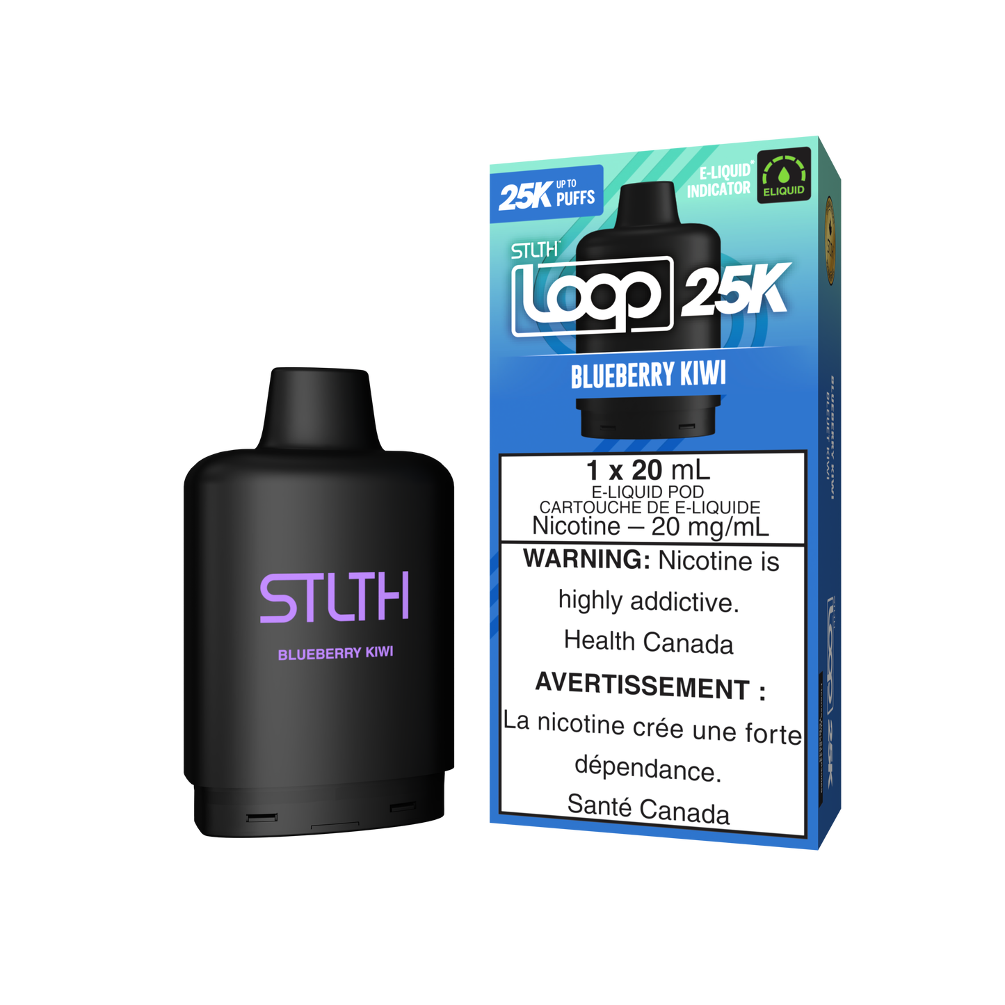 BLUEBERRY KIWI - STLTH LOOP 25K (20mL) (ONTARIO)