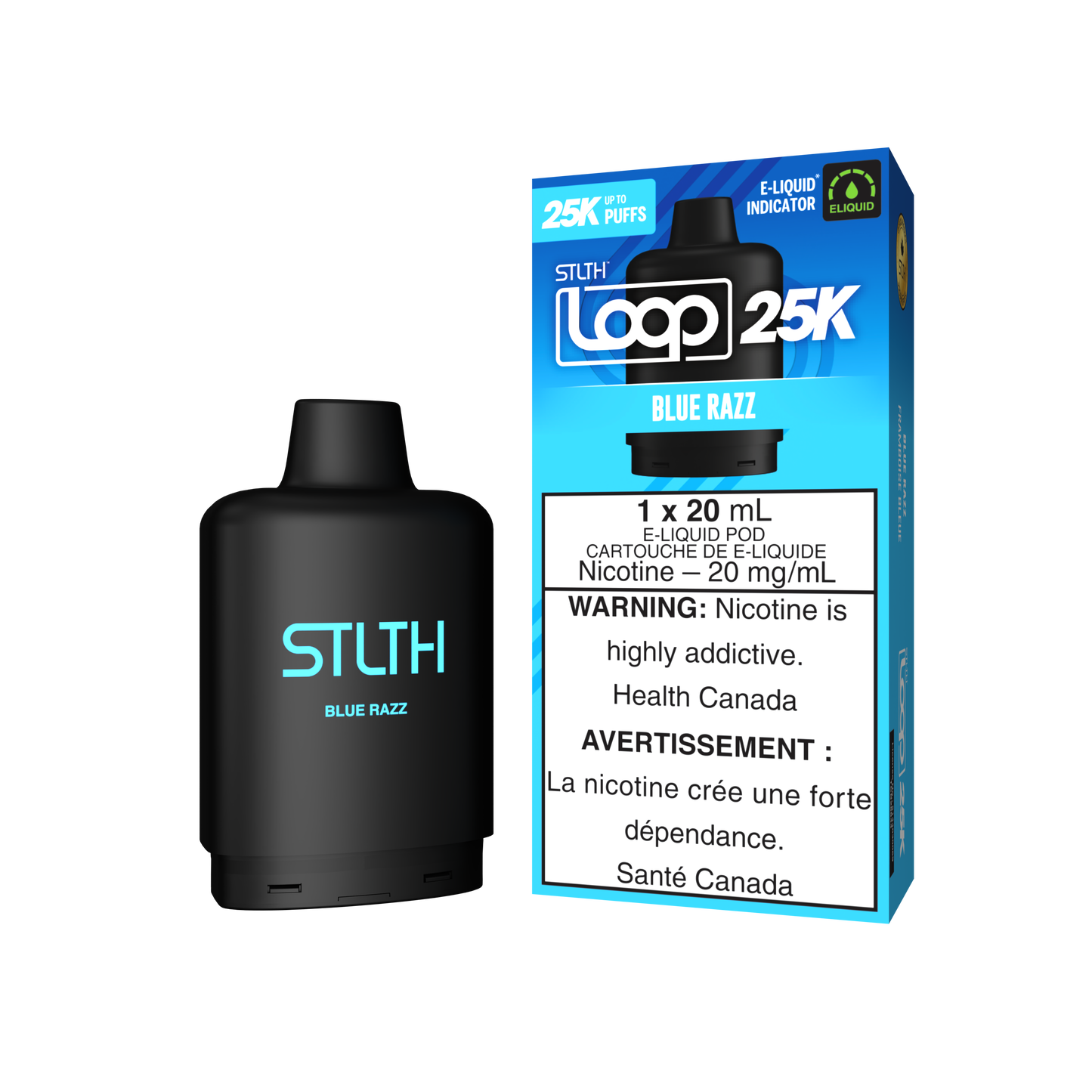 BLUE RAZZ - STLTH LOOP 25K (20mL) (ONTARIO)