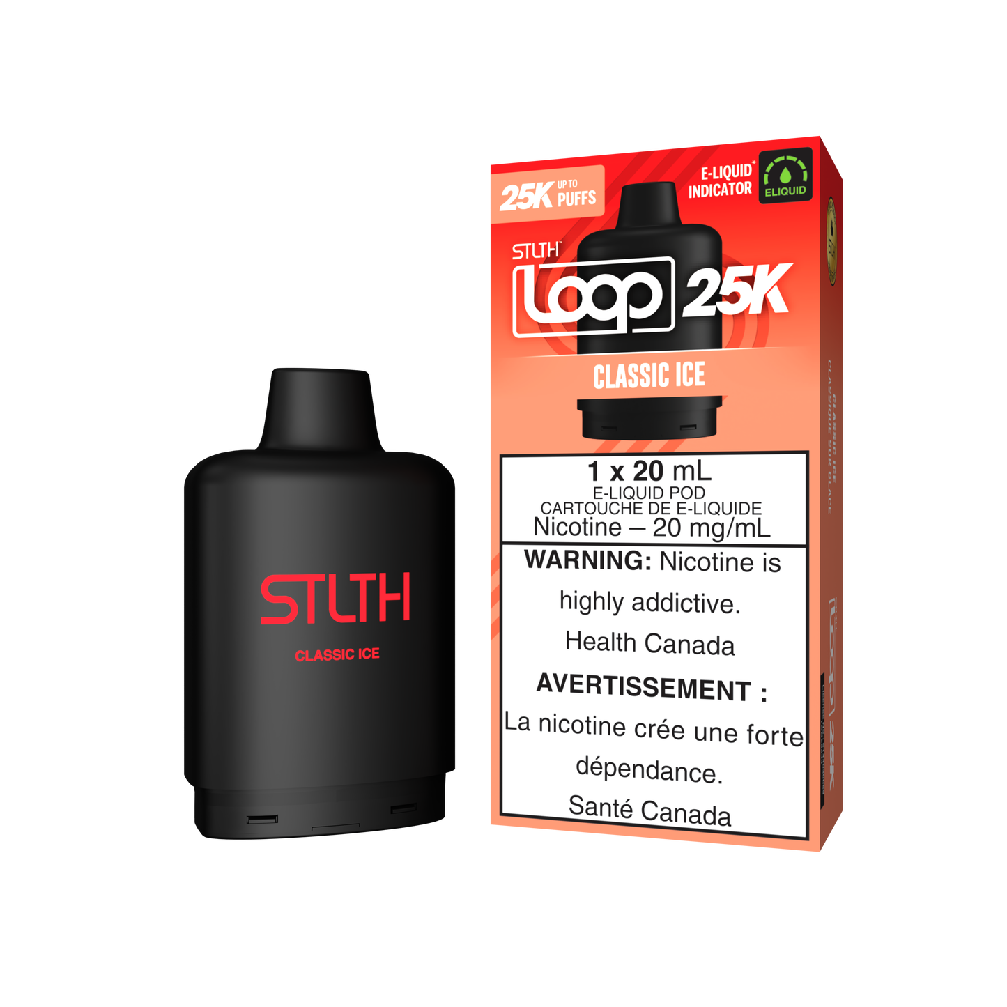 CLASSIC ICE - STLTH LOOP 25K (20mL) (ONTARIO)