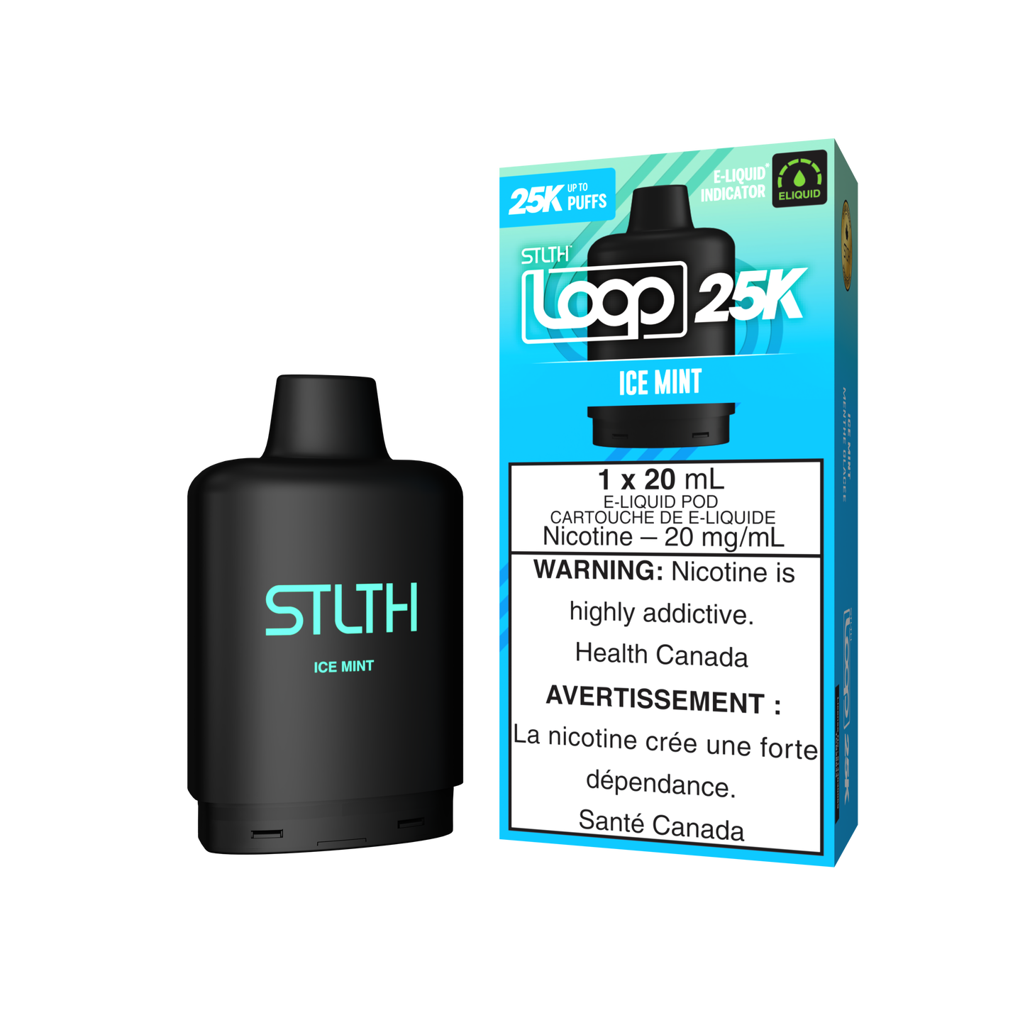 ICE MINT - STLTH LOOP 25K (20mL) (ONTARIO)