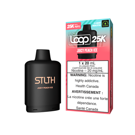 JUICY PEACH ICE- STLTH LOOP 25K (20mL) (ONTARIO)