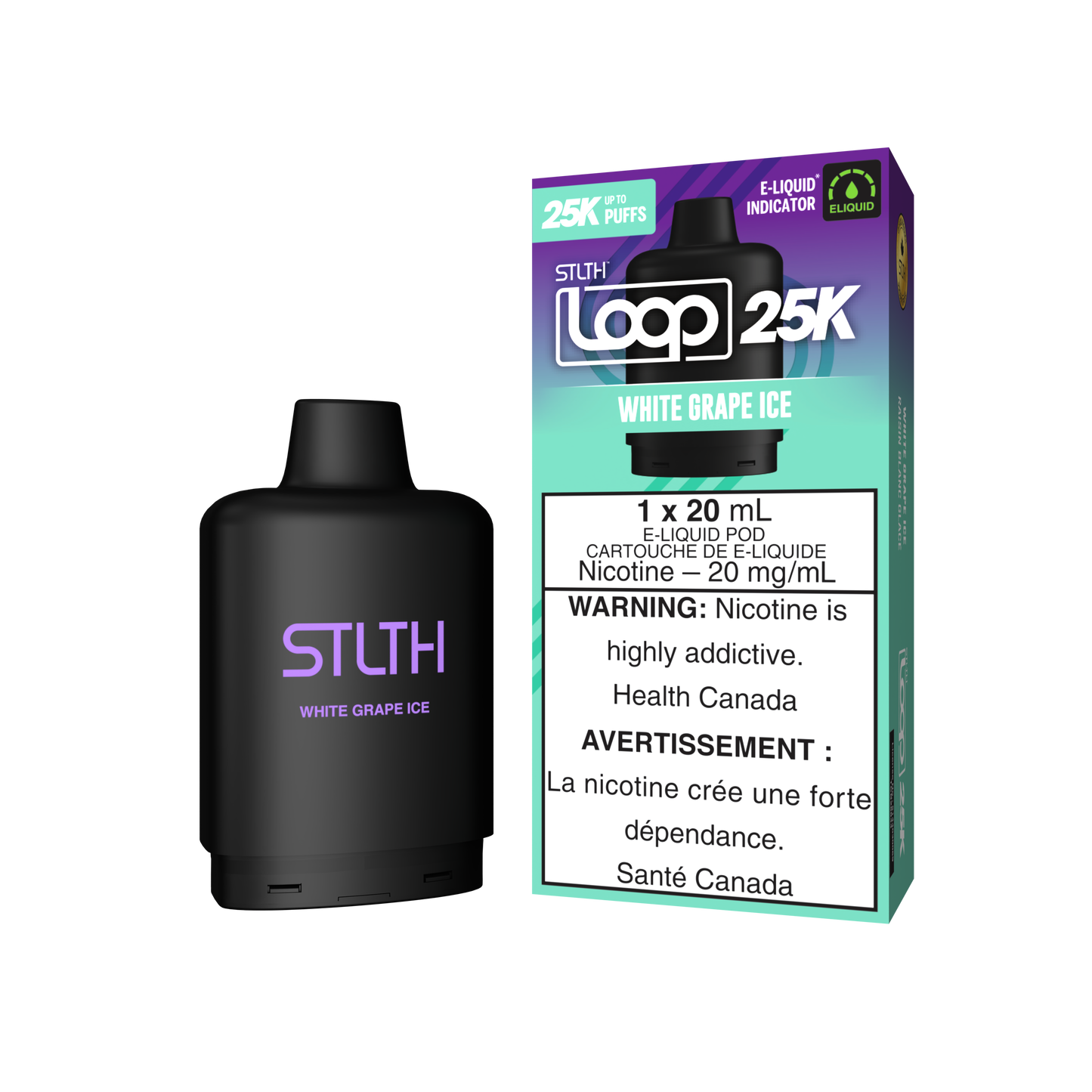 WHITE GRAPE ICE - STLTH LOOP 25K (20mL) (ONTARIO)